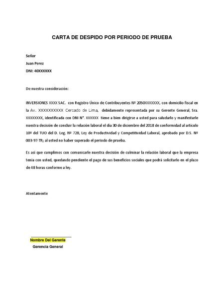 carta-de-despido-por-no-pasar-periodo-de-prueba